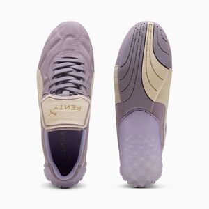 FENTY x PUMA Avanti Leather and Suede Women's Sneakers - Pale Plum-Alpine Snow